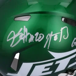 Autographed Items|Helmets^New York Jets Aaron Rodgers, Breece Hall & Garrett Wilson Autographed 2024 Riddell Speed Authentic Helmet
