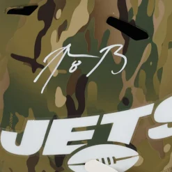 Autographed Items|Helmets^New York Jets Aaron Rodgers Autographed Riddell Camo Speed Replica Helmet