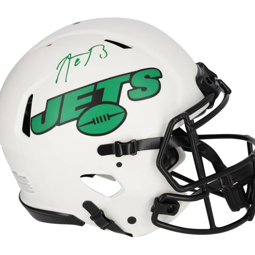 Autographed Items^New York Jets Aaron Rodgers Autographed Riddell Lunar Eclipse Speed Authentic Helmet