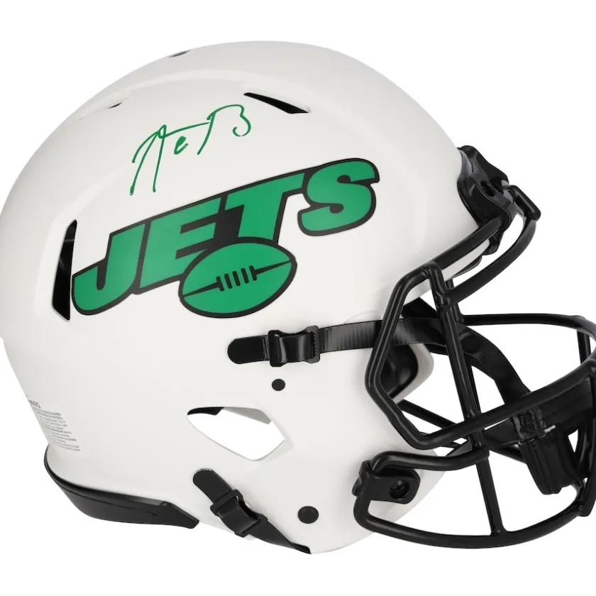 Autographed Items^New York Jets Aaron Rodgers Autographed Riddell Lunar Eclipse Speed Authentic Helmet