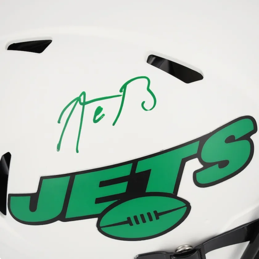 Autographed Items^New York Jets Aaron Rodgers Autographed Riddell Lunar Eclipse Speed Authentic Helmet