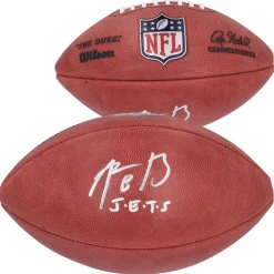 Autographed Items|Footballs^New York Jets Aaron Rodgers Autographed Duke Full Color Football With "J-E-T-S" Inscription