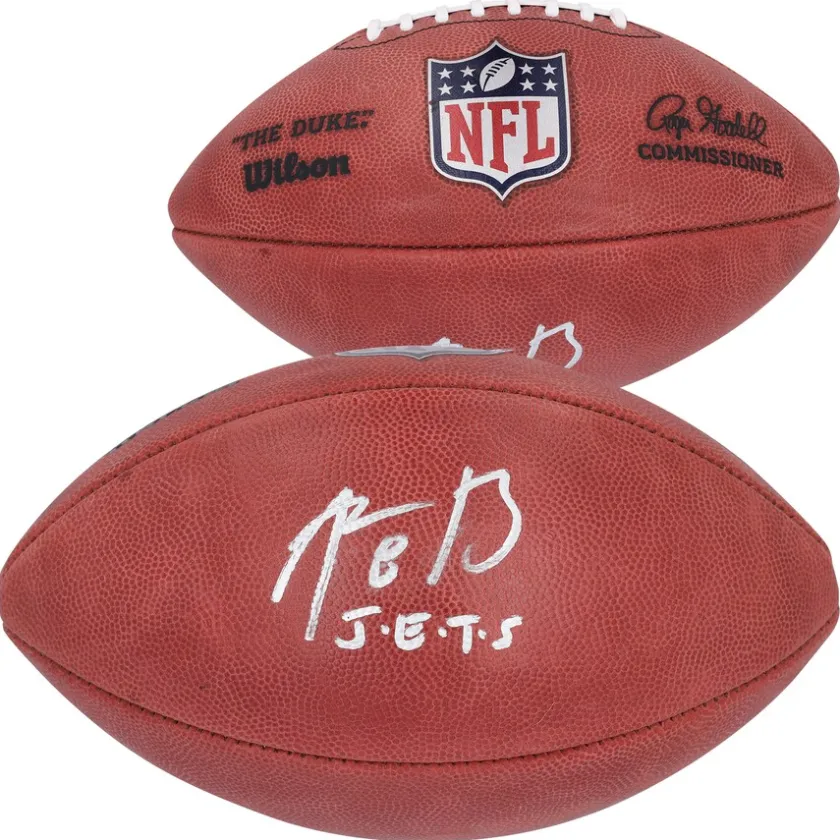 Autographed Items|Footballs^New York Jets Aaron Rodgers Autographed Duke Full Color Football With "J-E-T-S" Inscription