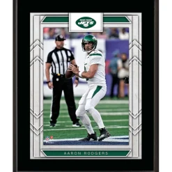Plaques^New York Jets Aaron Rodgers 10.5" X 13" Player Sublimated Plaque