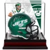Autographed Items|Helmets^New York Jets Aaron Rodgers Autographed Riddell Speed Mini Helmet With Deluxe Mini Helmet Case