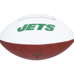 Autographed Items|Footballs^New York Jets Aaron Rodgers Autographed Franklin White Panel Football With 