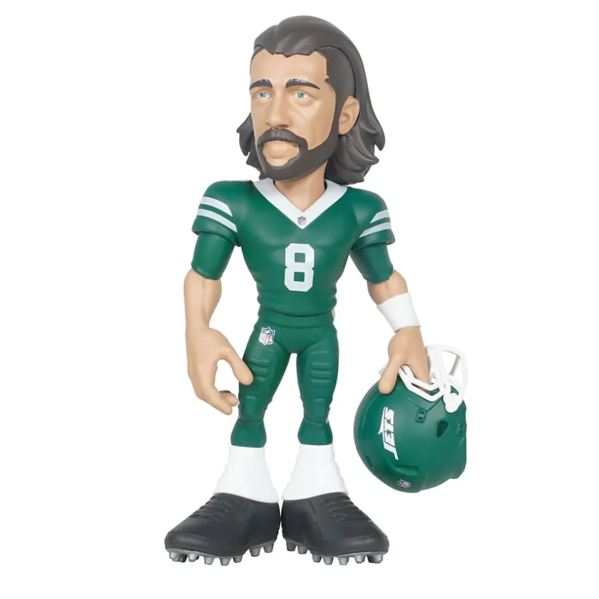 Figurines & Globes|Toys & Outdoor Games^New York Jets Aaron Rodgers Series 5 GameChanger 6" Vinyl Figurine - Look For Rare Solid Color Variants