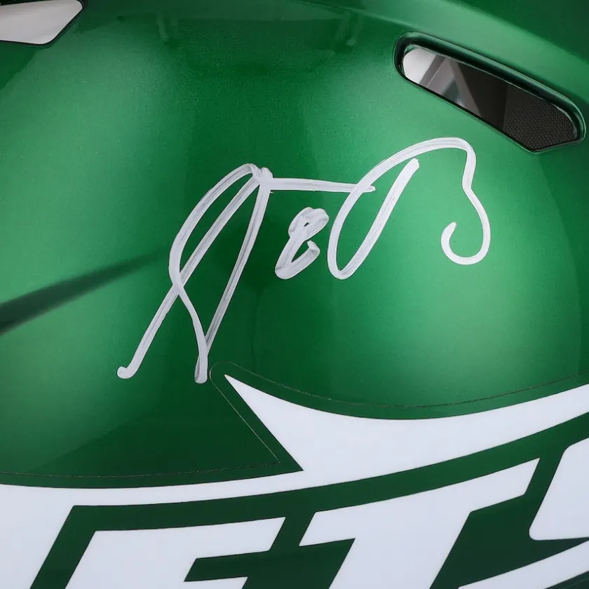 Autographed Items|Helmets^New York Jets Aaron Rodgers Autographed 2024 Riddell Speed Authentic Helmet
