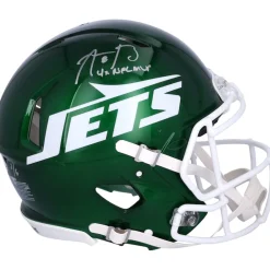 Autographed Items|Helmets^New York Jets Aaron Rodgers Autographed 2024 Riddell Speed Authentic Helmet With "4X NFL MVP" Inscription - Limited Edition Of 6