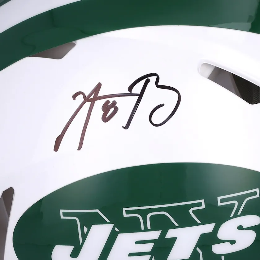 Autographed Items|Helmets^New York Jets Aaron Rodgers Autographed 2024 Riddell Alternate Speed Authentic Helmet