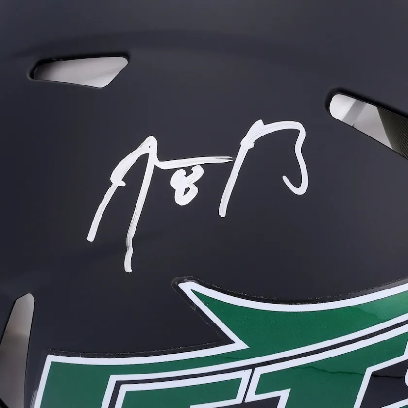 Autographed Items|Helmets^New York Jets Aaron Rodgers Autographed 2024 Riddell Alternate Speed Authentic Helmet