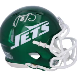 Autographed Items|Helmets^New York Jets Aaron Rodgers Autographed 2024 Riddell Speed Mini Helmet