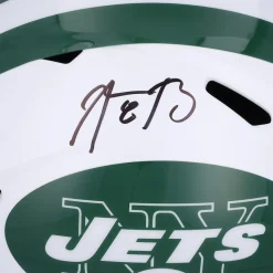 Autographed Items|Helmets^New York Jets Aaron Rodgers Autographed 2024 Riddell Alternate Speed Replica Helmet