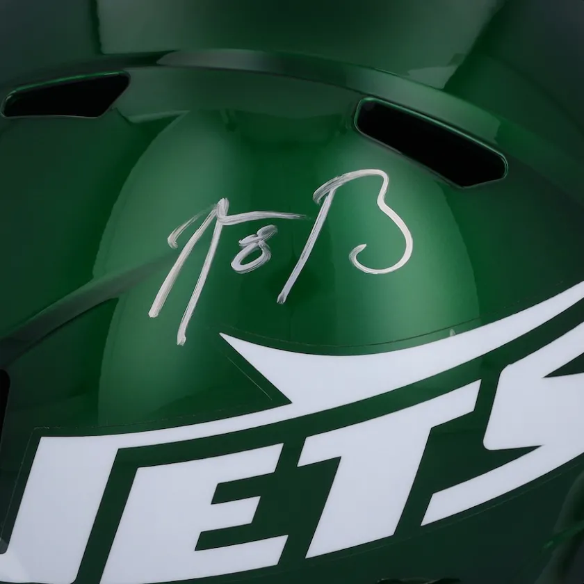 Autographed Items|Helmets^New York Jets Aaron Rodgers Autographed 2024 Riddell Speed Replica Helmet