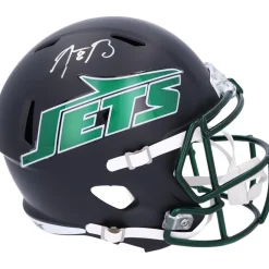 Autographed Items|Helmets^New York Jets Aaron Rodgers Autographed 2024 Riddell Alternate Speed Replica Helmet