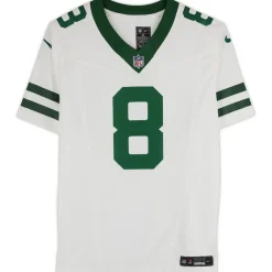 Autographed Items|Collectible Jerseys^New York Jets Aaron Rodgers Autographed White F.U.S.E. Nike Limited Jersey