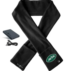 Gloves & Scarves^New York Jets ActionHeat Black 5V Battery Heated Scarf