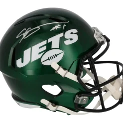 Autographed Items|Helmets^New York Jets Ahmad Sauce Gardner Autographed Riddell 2023 Alternate Speed Replica Helmet