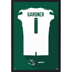 Wall Art|Wall Art^New York Jets Ahmad Sauce Gardner Away Jersey Framed Art Print