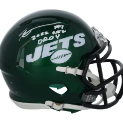 Autographed Items|Helmets^New York Jets Ahmad Sauce Gardner Autographed Speed Mini Helmet With "2022 NFL DROY" Inscription