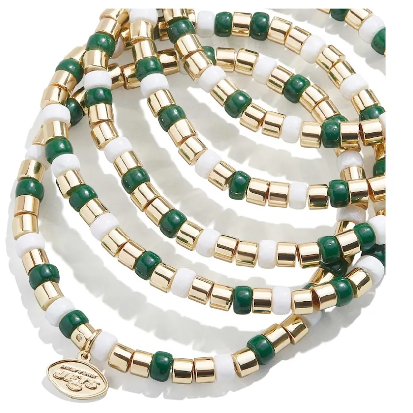 Accessories|Jewelry^New York Jets BaubleBar Stack Bracelet