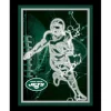 Game Room^New York Jets Black 12'' X 16'' Framed Neon Player Print