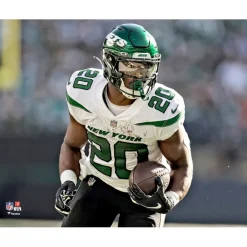 Photos|Prints & Artwork^New York Jets Breece Hall Unsigned Carries The Ball Horizontal Photograph