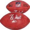 Footballs^New York Jets Breece Hall Autographed NFL Duke Full Color Football