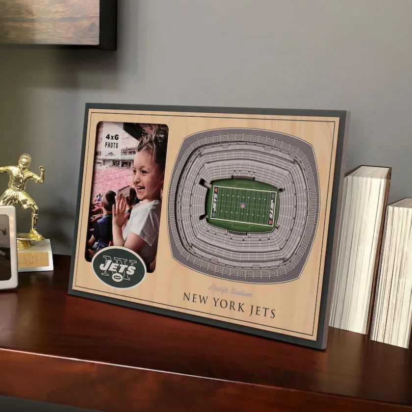 Picture Frames & Albums^New York Jets Brown 3D StadiumViews Picture Frame
