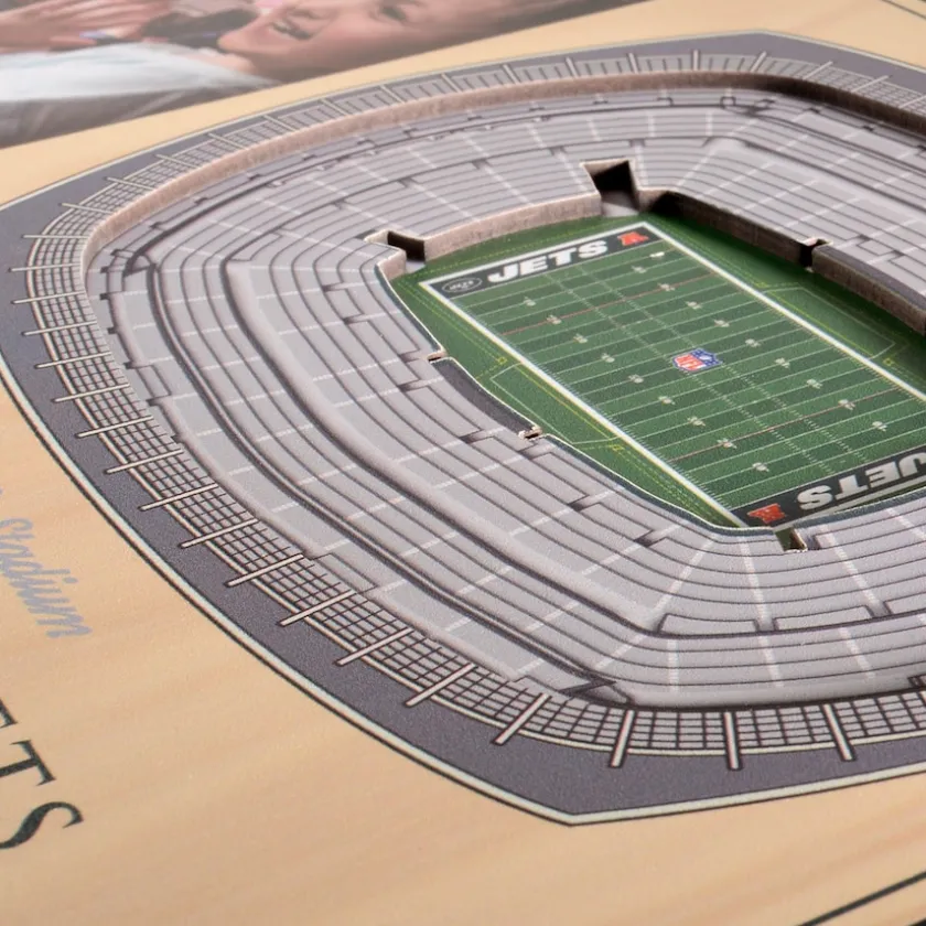Picture Frames & Albums^New York Jets Brown 3D StadiumViews Picture Frame