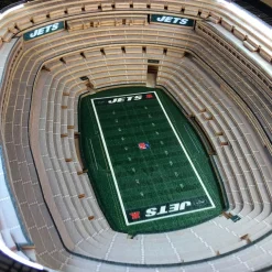 Furniture^New York Jets Brown 25-Layer StadiumView Lighted End Table