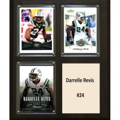 Plaques|Prints & Artwork^New York Jets Darrelle Revis 8'' X 10'' Plaque