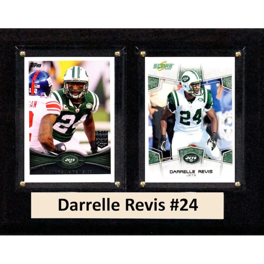 Plaques|Prints & Artwork^New York Jets Darrelle Revis 6'' X 8'' Plaque