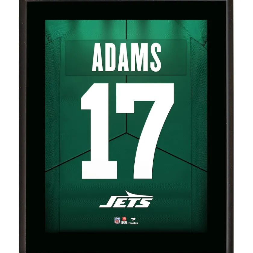 Wall Art|Plaques^New York Jets Davante Adams 10.5" X 13" Jersey Number Sublimated Player Plaque