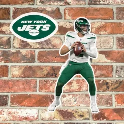 Game Room^New York Jets Fathead Zach Wilson Alumigraphic Outdoor Die-Cut Decal