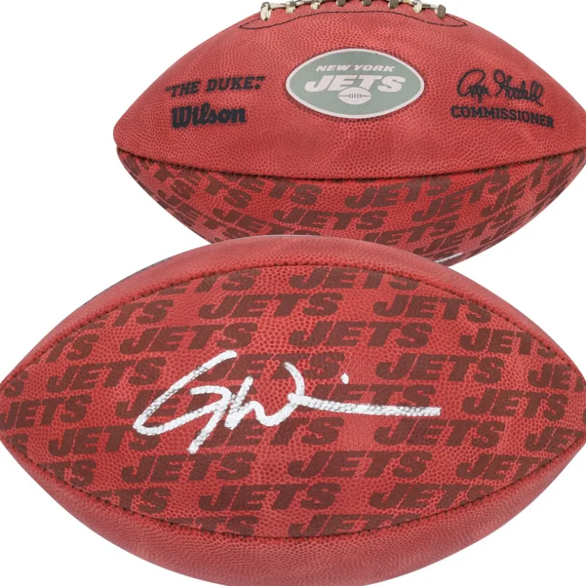 Autographed Items|Footballs^New York Jets Garrett Wilson Autographed Duke Showcase Football