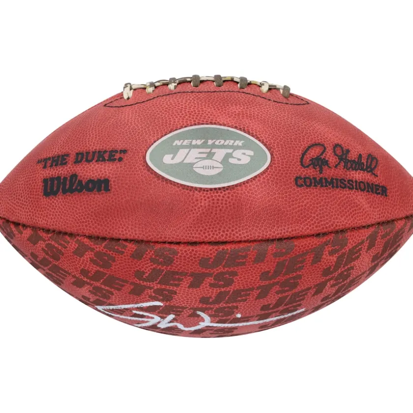 Autographed Items|Footballs^New York Jets Garrett Wilson Autographed Duke Showcase Football