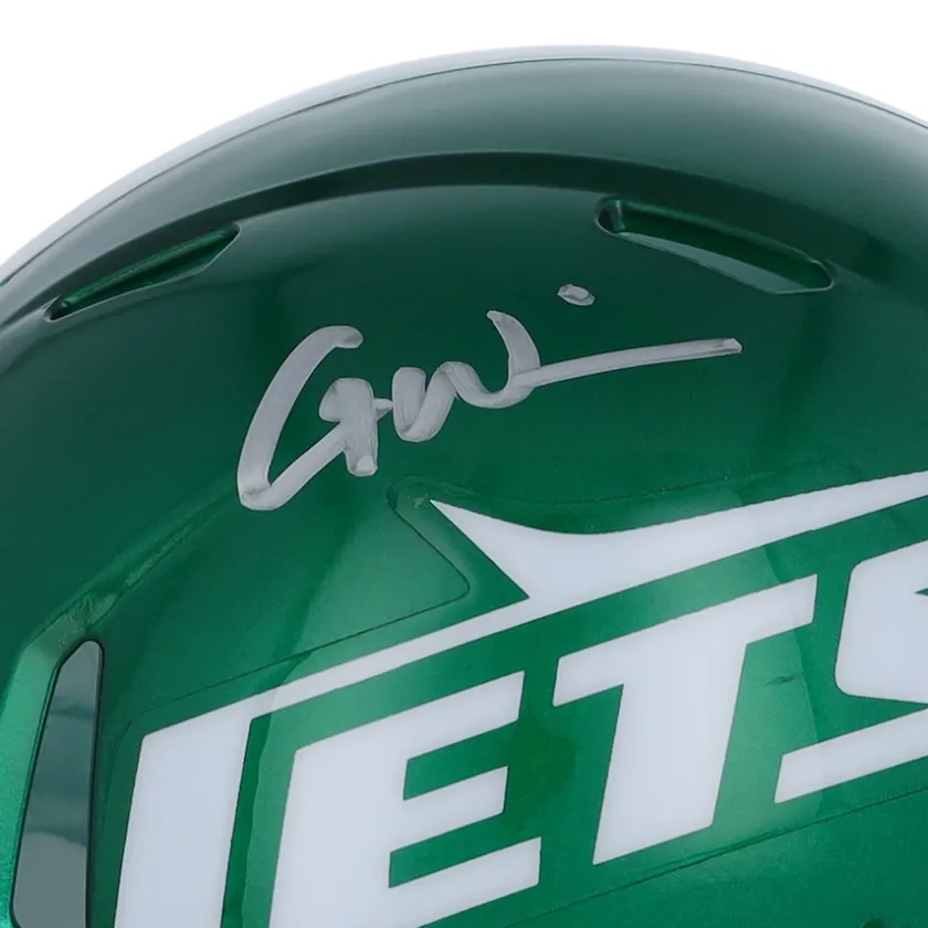 Autographed Items|Helmets^New York Jets Garrett Wilson Autographed Riddell 2023 Alternate Speed Mini Helmet
