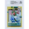 Trading Cards^New York Jets Garrett Wilson Autographed 2022 Panini Donruss Rated Rookie Press Proof Premium #306 Beckett Fanatics Witnessed Authenticated Rookie Card With "2022 OROY" Inscription
