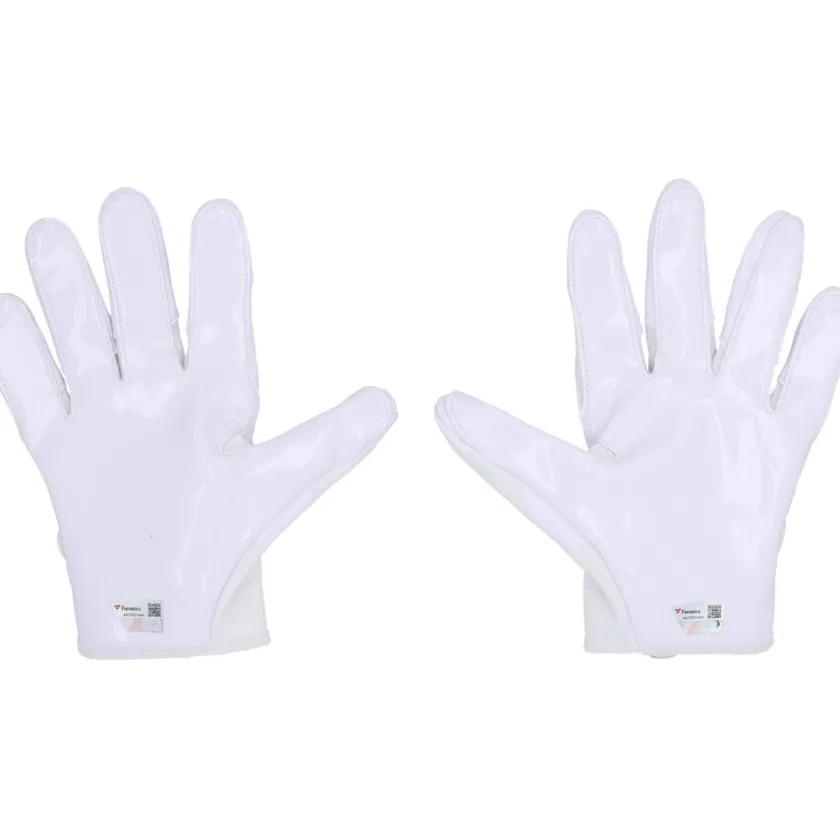 Autographed Items^New York Jets Garrett Wilson Autographed Game-Used White Adidas Gloves Vs. Atlanta Falcons On December 3, 2023