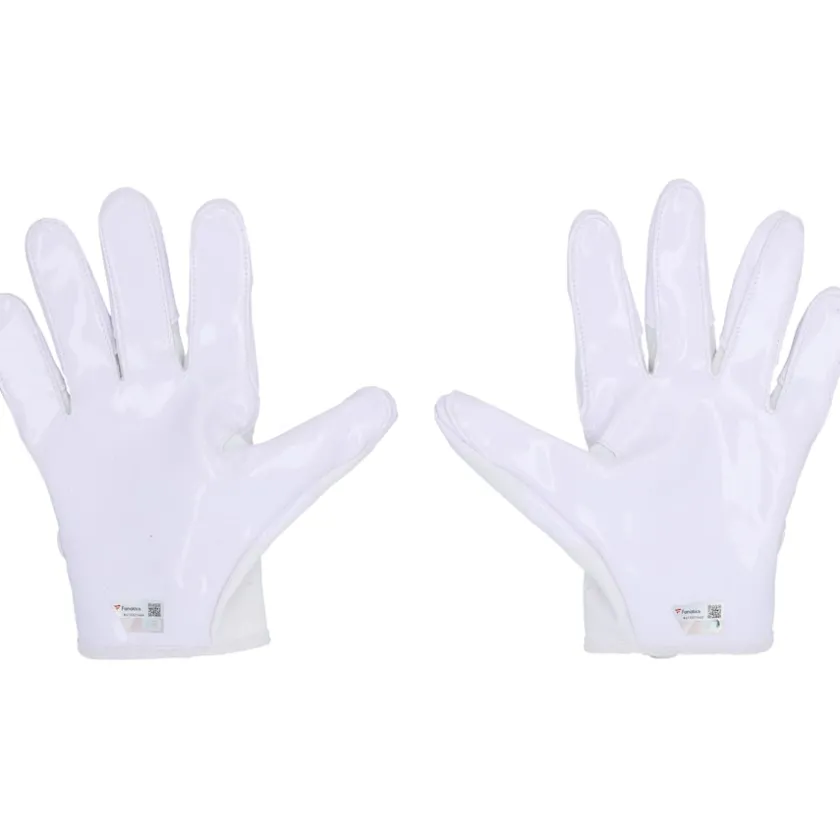 Autographed Items^New York Jets Garrett Wilson Autographed Game-Used White Adidas Gloves Vs. Atlanta Falcons On December 3, 2023