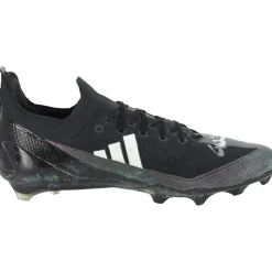 Cleats & Shoes|Autographed Items^New York Jets Garrett Wilson Autographed Game-Used Black/Gray Adidas Cleats From The 2023 NFL Season