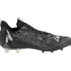 Autographed Items|Cleats & Shoes^New York Jets Garrett Wilson Autographed Game-Used Black Adidas Cleats From The 2023 NFL Season