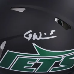 Autographed Items|Helmets^New York Jets Garrett Wilson Autographed 2024 Alternate Riddell Speed Authentic Helmet