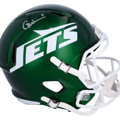 Autographed Items|Helmets^New York Jets Garrett Wilson Autographed 2024 Riddell Speed Replica Helmet