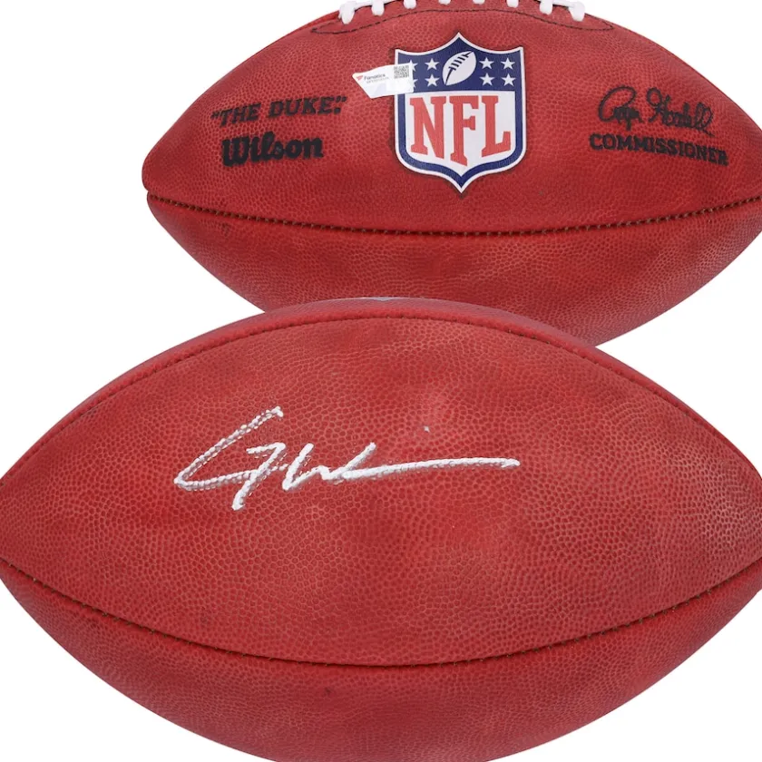 Autographed Items|Footballs^New York Jets Garrett Wilson Autographed Wilson Duke Full Color Logo Pro Football