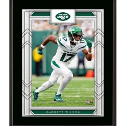 Photos|Plaques^New York Jets Garrett Wilson Framed 10.5" X 13" Sublimated Player Plaque