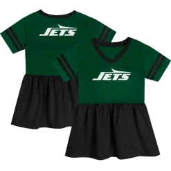 Dresses & Skirts^New York Jets Girls Toddler Green Stadium Lights Fashion Jersey Dress
