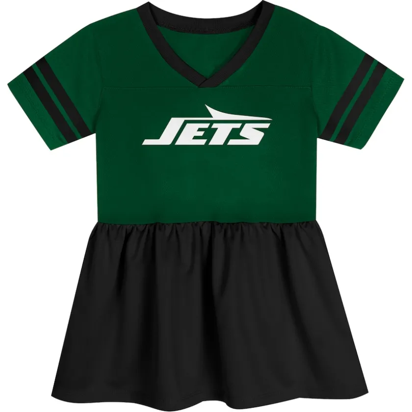 Dresses & Skirts^New York Jets Girls Toddler Green Stadium Lights Fashion Jersey Dress