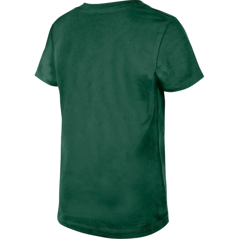 T-Shirts|Kids^New York Jets Girls Youth New Era Green Flip Sequin V-Neck T-Shirt
